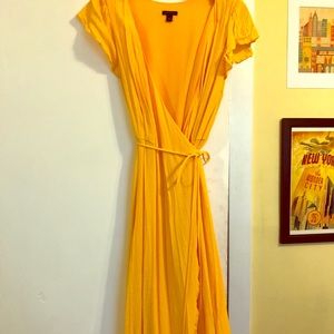 Yellow Ann Taylor Wrap Dress